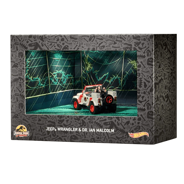 Jurassic Park Jeep Wrangler y Dr. Ian Malcolm - Exclusivo de