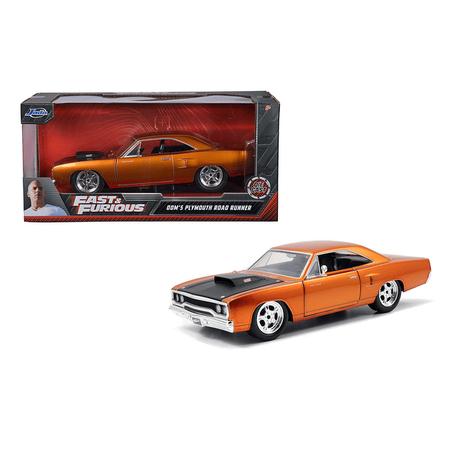 Rápido y furioso Plymouth Road Runner 1:24 Diecast por