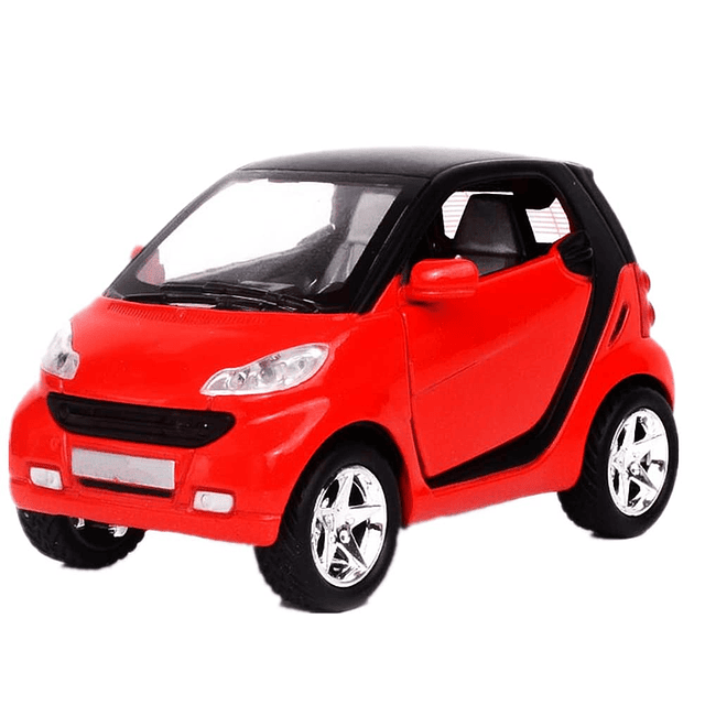 Escala 1:32 para Smart Fortwo Diecast Modelo Coche Pullback