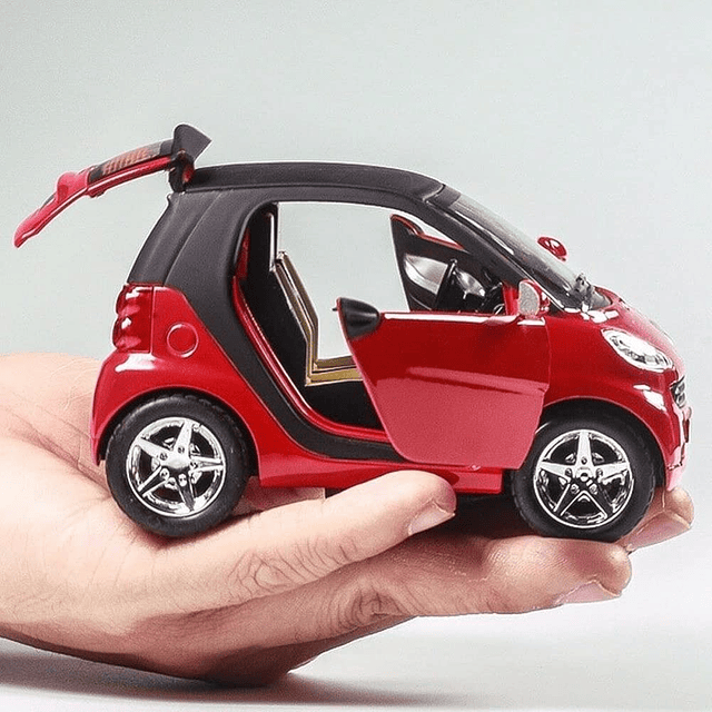 Escala 1:32 para Smart Fortwo Diecast Modelo Coche Pullback