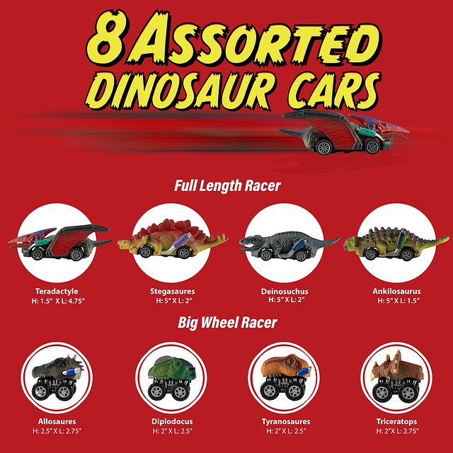 Juguetes de dinosaurios para niños de 3 a 7 años Coches de j