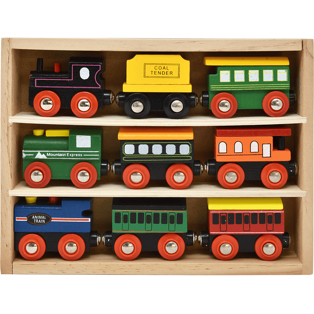 Vagones de tren de madera número 1 en gadgets: colección de