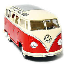 KINGSMART 1962 Volkswagen Classic Hippy Bus 7 "escala 1:24,