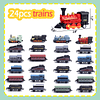 Juego de Mini Tren de Juguete, 4 Paquetes (24 Piezas) Juego