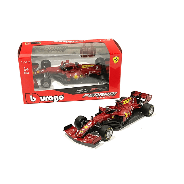 Model Car Sport 1:43 2020 Ferrari Racing SF1000 Fórmula Uno