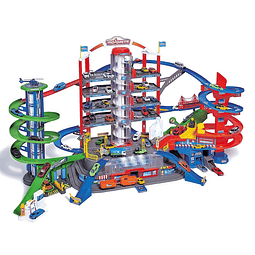 DICKIE TOYS: Super City Garage Playset con 6 coches de fundi