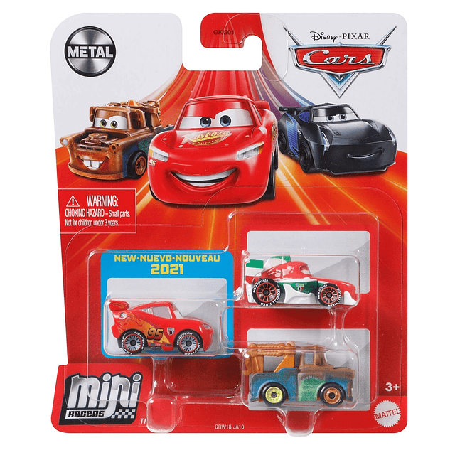 Disney - Cars - Minis 3 Pack Surtido Pixar