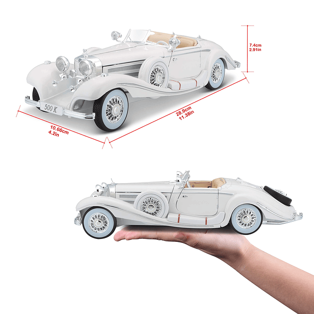 Maisto Plastic Vehículo fundido a presión, escala 1:18, 1936