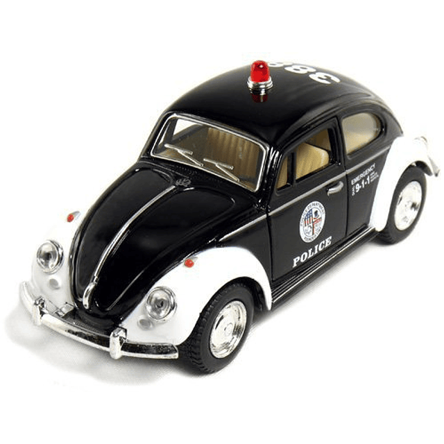 Kinsmart 5" Classic Volkswage 1967 Beetle Police car Escala