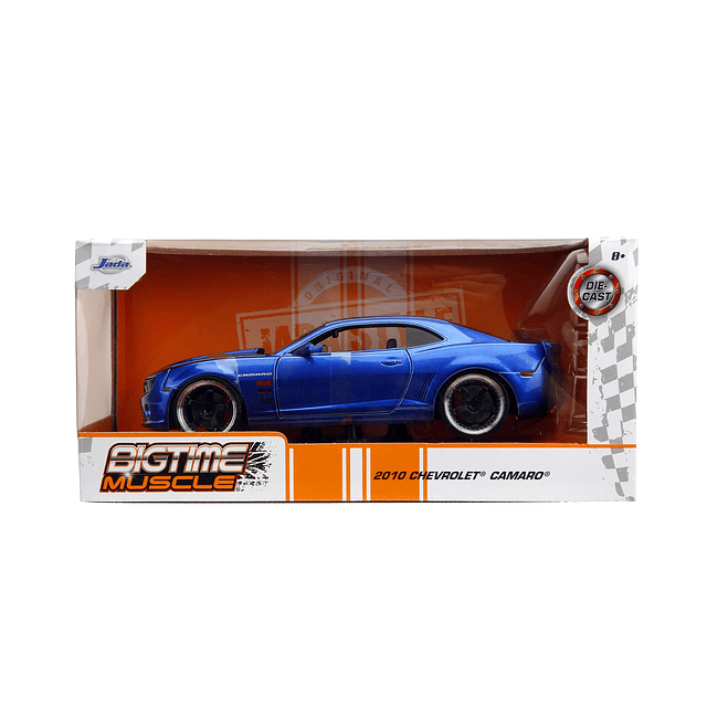 Big Time Muscle 1:24 2010 Chevy Camaro Coche fundido a presi