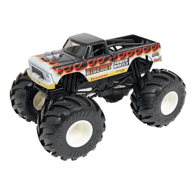 Hotwheels Monster Trucks Bigfoot [Negro], escala 1:24