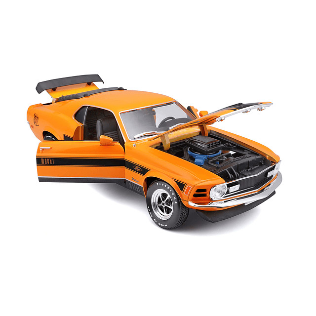 Maisto 1:18 Edición Especial 1970 Ford Mustang Mach 1, Naran