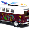 Juego de 4 vehículos: VW Classic Van Flowers de 1962 de 5" c