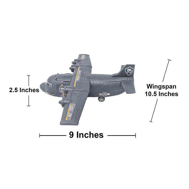 Portaaviones Juguete Ejército Hombres con avión de carga Avi