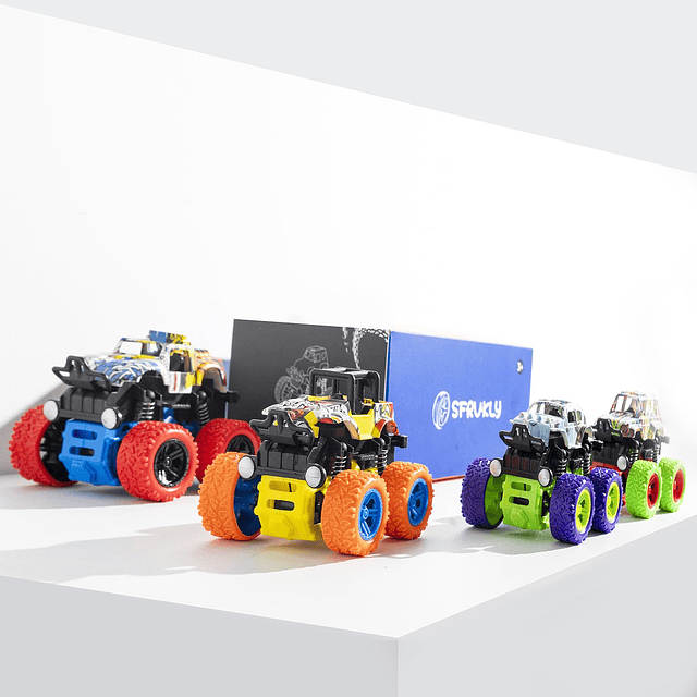 Monster Truck Toy Cars Niñas Niños Paquete de 4 para niños p