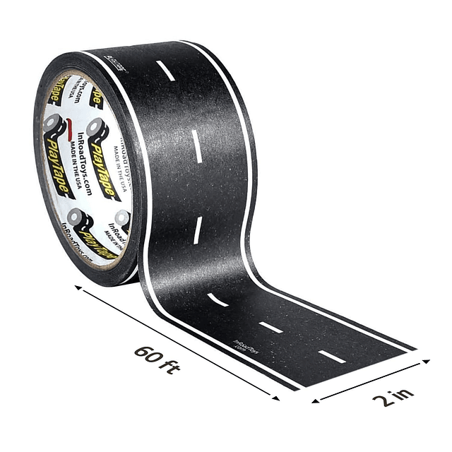 PlayTape Cinta de carretera para coches de juguete: se adhie