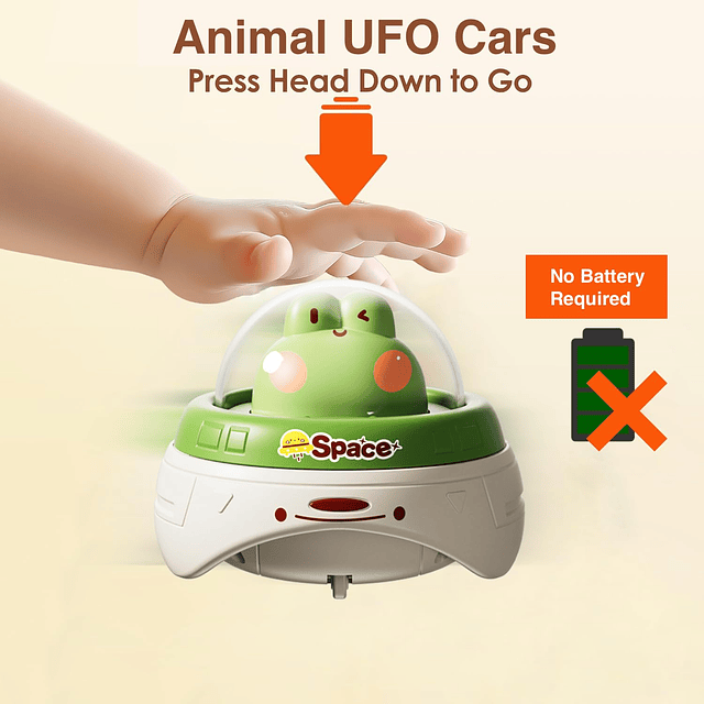 Juguete de coche de animales para niños de 1 a 3 años, coche