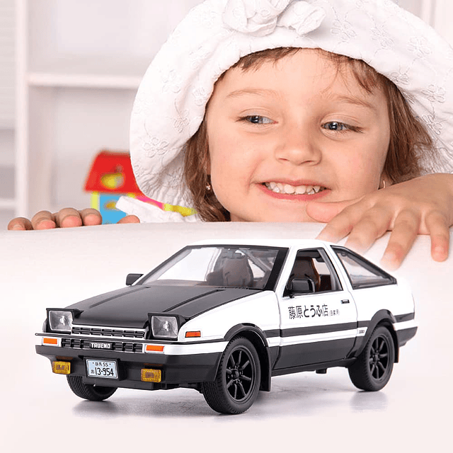 1/24 AE86 Inicial D Modelo Coche Coche de Juguete Grande, Co