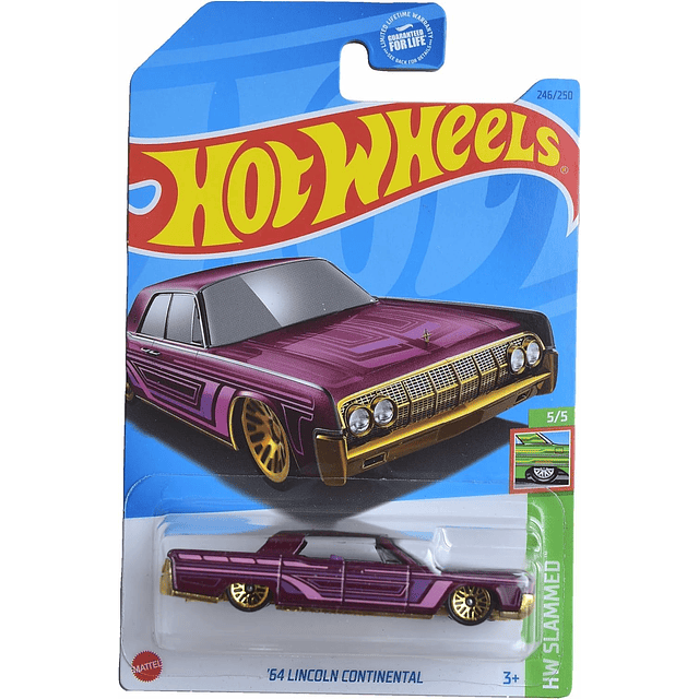 Hot Wheels '64 Lincoln Continental, HW Slammed 5/5 [Rosa] 24