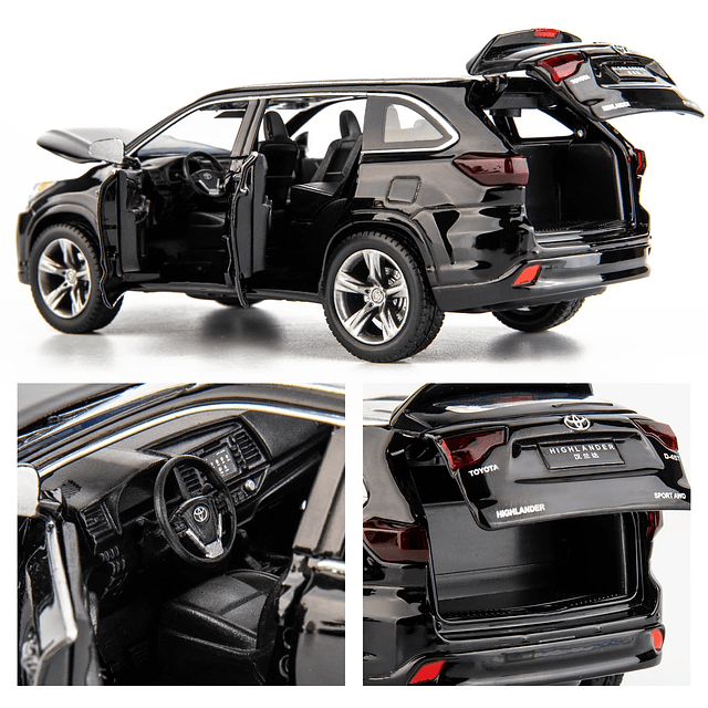 compatible con modelo Toyota Highlander AMG 1:32, coche de j