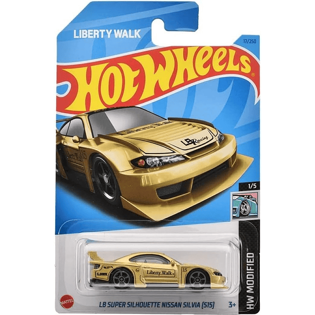 Hot Wheels HNK04 Coche básico, LB, Super Silhouette, Nissan