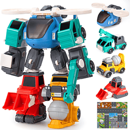 Transform Toys para niños de 3 4 5 6 7 8 años, juguetes robo