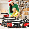 Juego de tren de Navidad, juguetes de tren para niños y niña