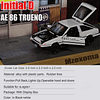 Inicial D Toyota Trueno AE86 Modelo de coche fundido a presi