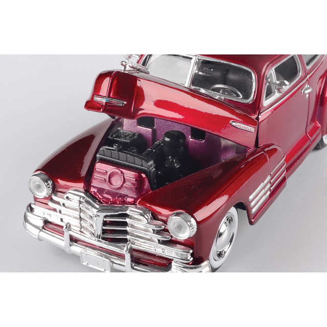 1948 Chevy Aerosedan Fleetline, Rojo - Motormax Premium Amer