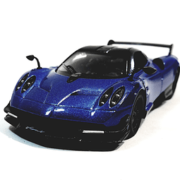 2016 Pagani Huayra BC azul 5" escala 1:38 modelo de metal fu