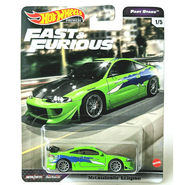 DieCast Hotwheels Mitsubishi Eclipse - 2021 Fast & Furious F