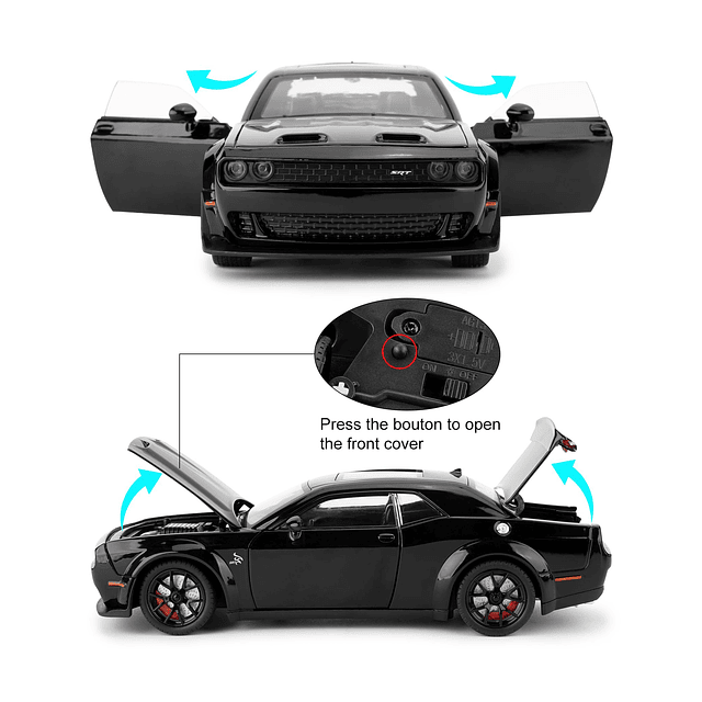 Compatible con modelo de coche Dodge Challenger SRT Hellcat