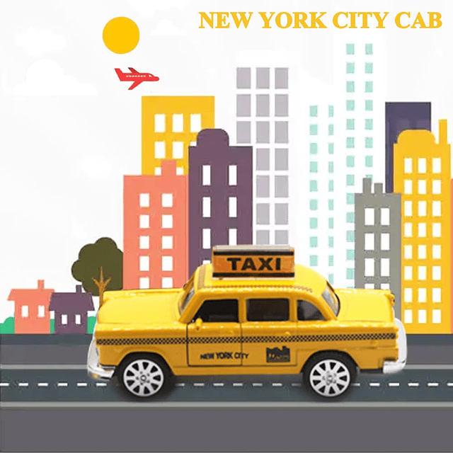 New York City Taxi Cab Toy Taxi Car Toy para niños Yellow Ca