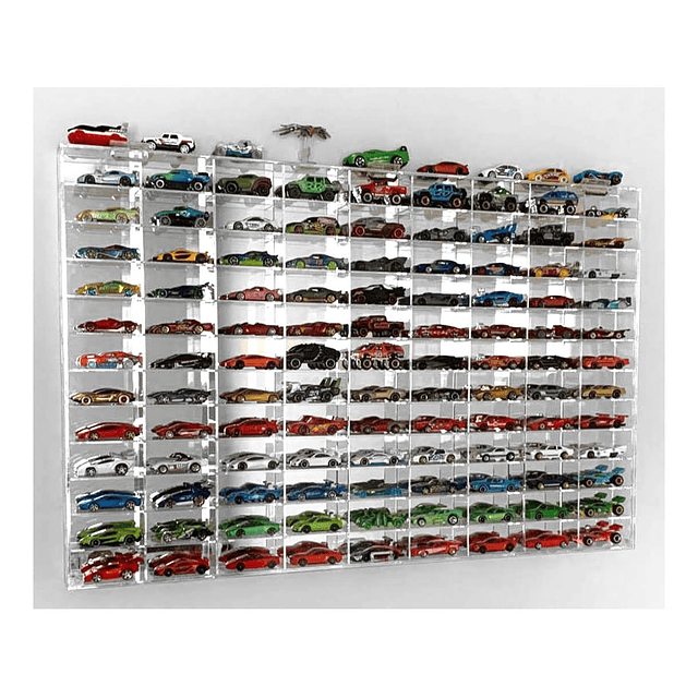 Vitrina de pared para caja de cerillas a escala 1:64, coches