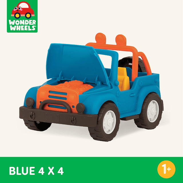 - Wonder Wheels- Blue Toy 4x4 - Camión de juguete todoterren