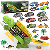 Dinosaur Car Toys para niños 3-5 5-7, 30 piezas Tyrannosauru