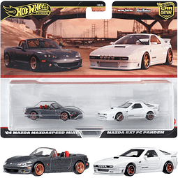 Hot Wheels Premium Paquete de 2 '04 Mazda Mazdaspeed Miata/M