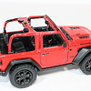 Jeep Wrangler Rubicon 2018 sin techo rojo - Kinsmart P/B