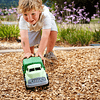 Camión de reciclaje en color verde: camión de basura sin BPA