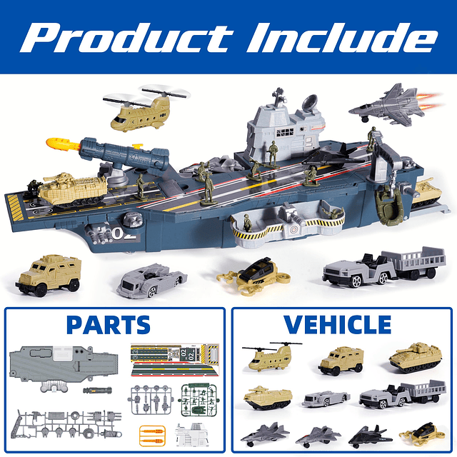 Juguetes de portaaviones militares, juguetes del ejército co