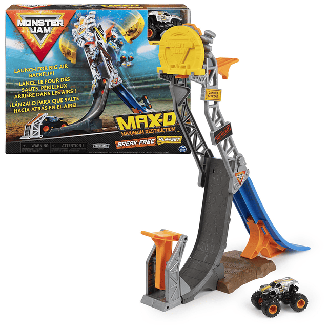 , juego oficial de Max-D Break Free con exclusivo Monster Tr