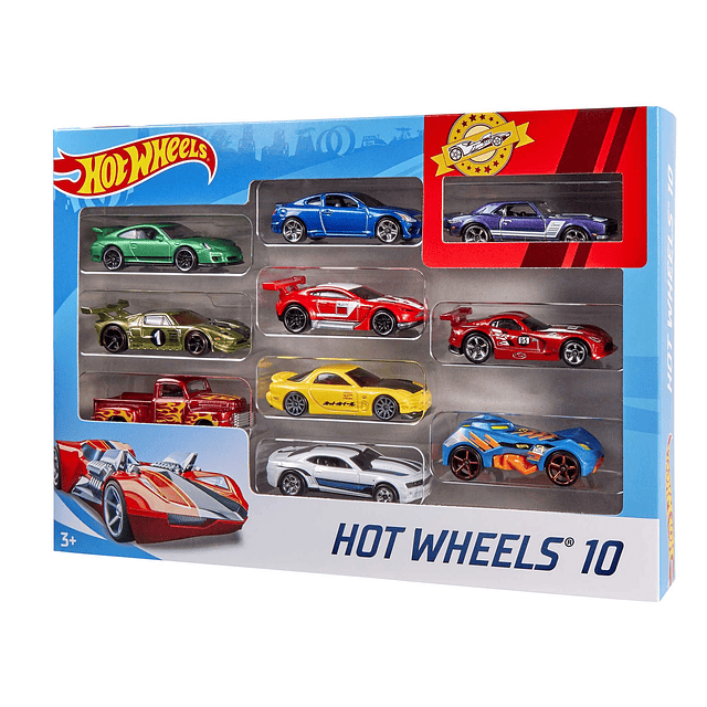 Toy Cars & Trucks Paquete de 10, juego de 10 vehículos a esc