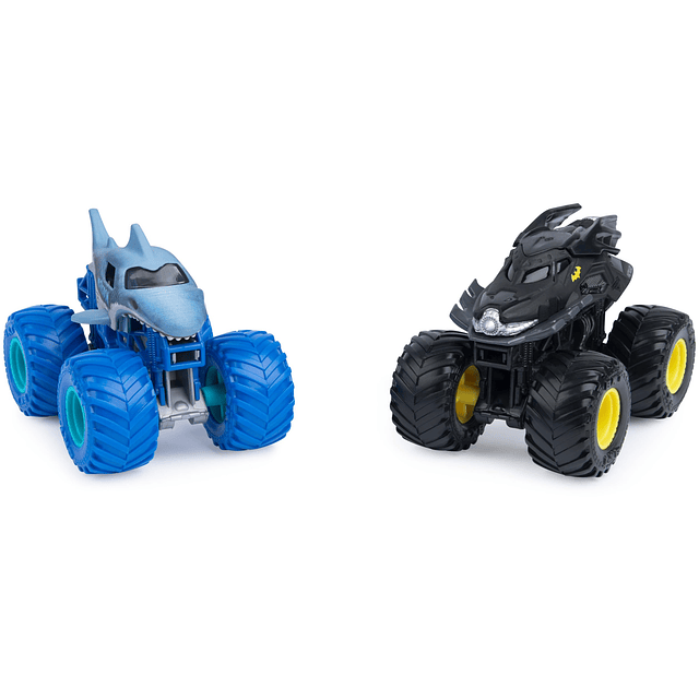 , Batman vs. oficial Megalodon Monster Trucks fundido a pres