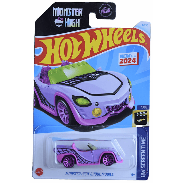 Hot Wheels Monster High Ghoul Mobile, HW Screen Time 1/10 [P