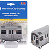 MTA Subway Pullback Toy con luz y sonido TT3501 Gris