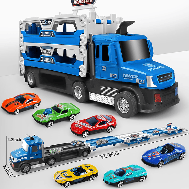 Dowellin Carrier Truck Toys para niños, coche de eyección de