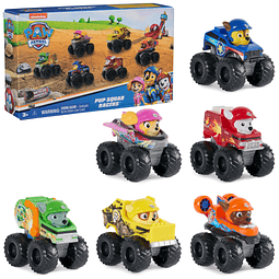 PAW Patrol: Ruedas de rescate, Pup Squad Racers de 6 piezas,