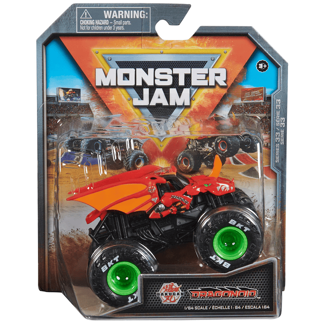 , Monster Truck oficial de Bakugan Dragonoid, vehículo fundi