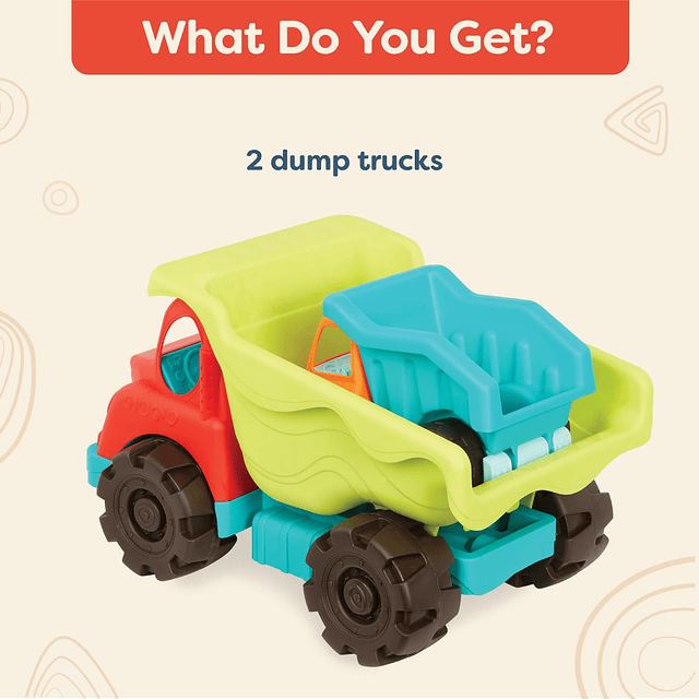 B. Toys- B. Play- Dump Truck Duo- Vehículos- Camiones de jue