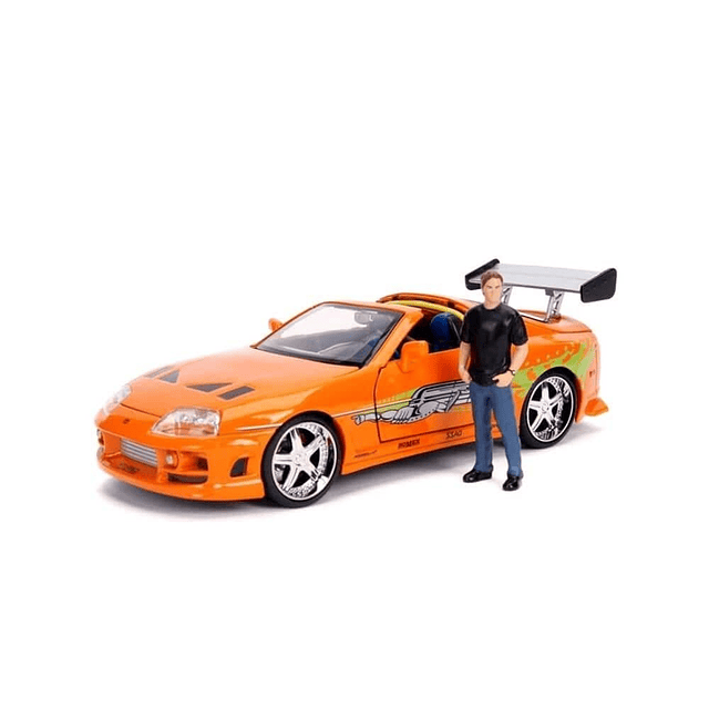 Jada 1:24 Diecast 1995 Toyota Supra con figura de Brian O'Co